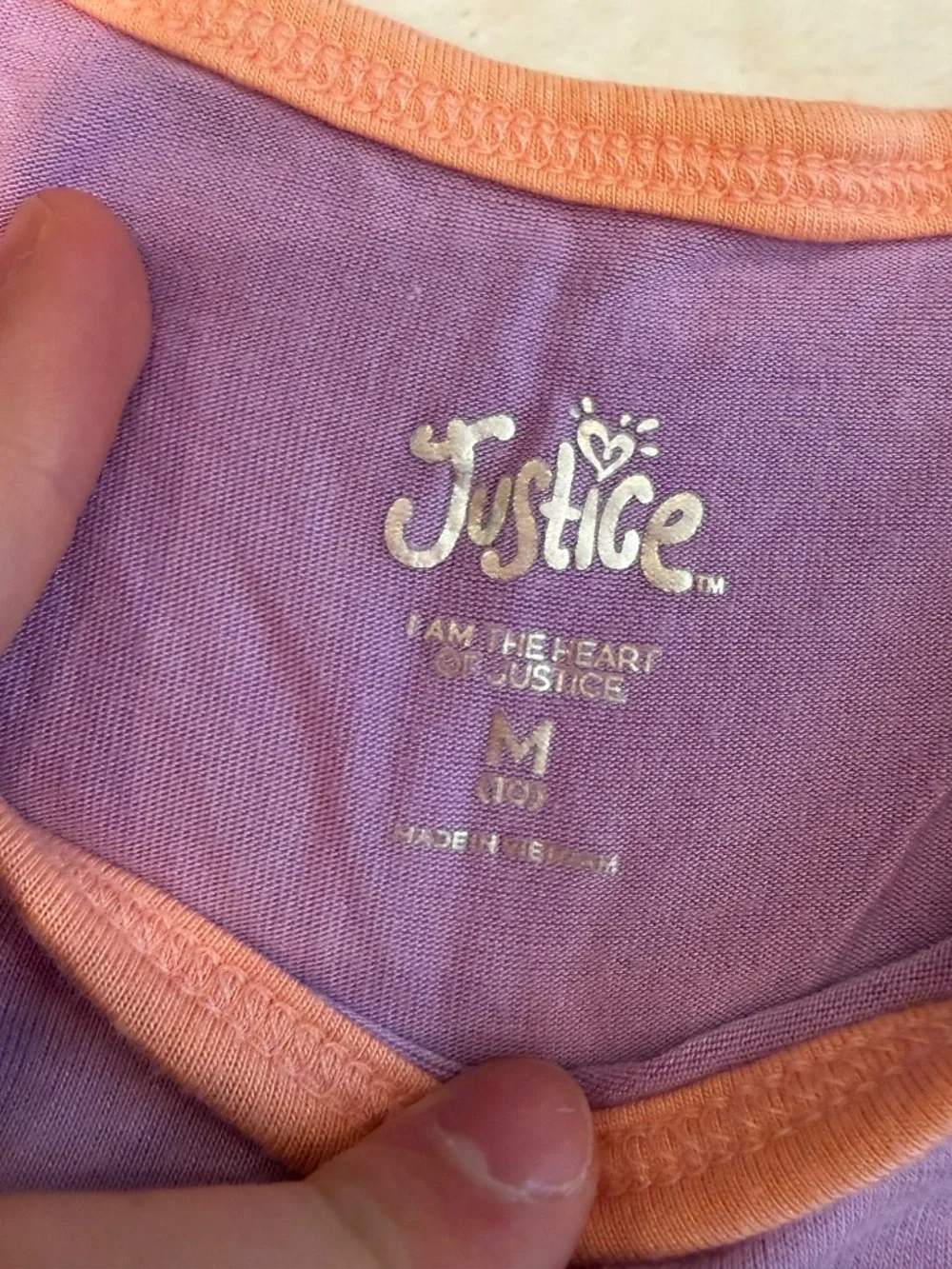 Justice Tank top and shorts set Size: M (10) top S/P (7/8) bottom